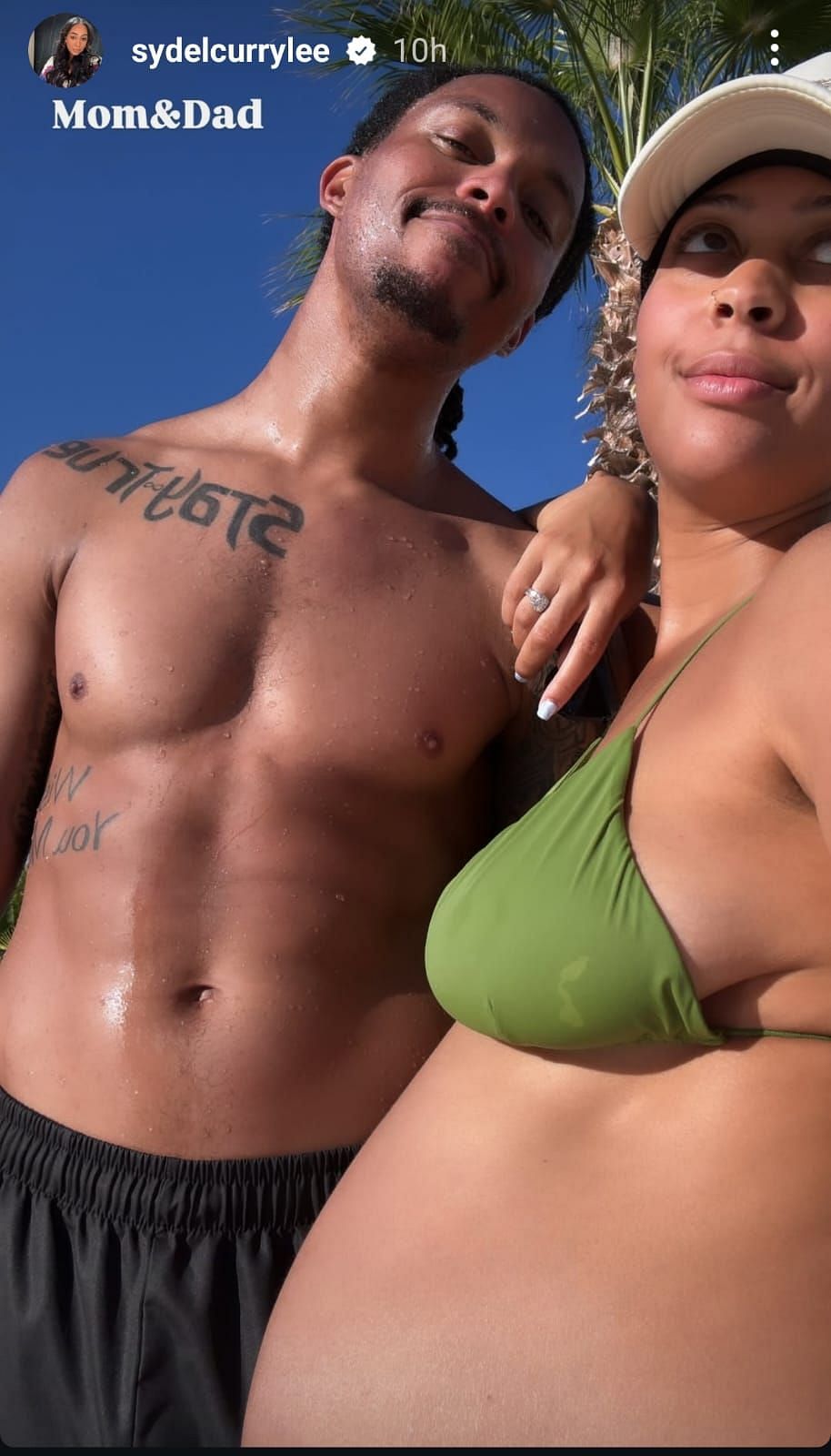 Sydel Curry's picture with husband Damion Lee